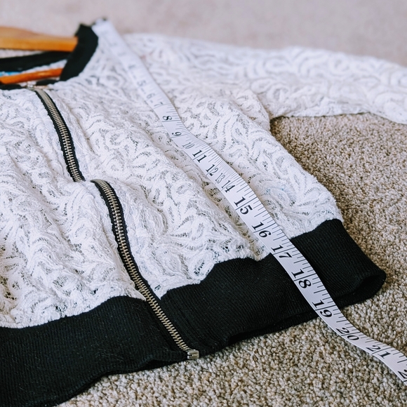 Lace Bomber Jacket - Picture 7 of 10